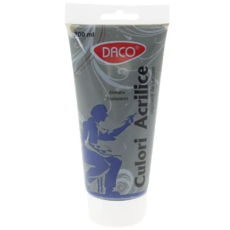 Culori acril 200 ml Albastru ftalocianin DACO