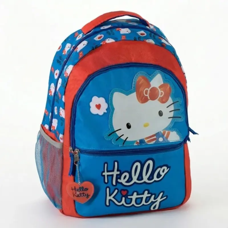 Ghiozdan Cerda Hello Kitty, 31cm, 3 compartimente, 31x40x14cm