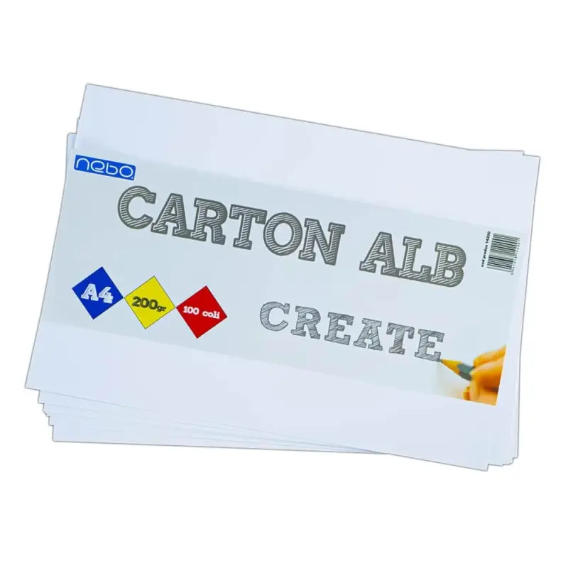 Carton alb A4, 200g, 100 coli/set