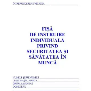 Fisa Individuala Protectia Muncii Albastru