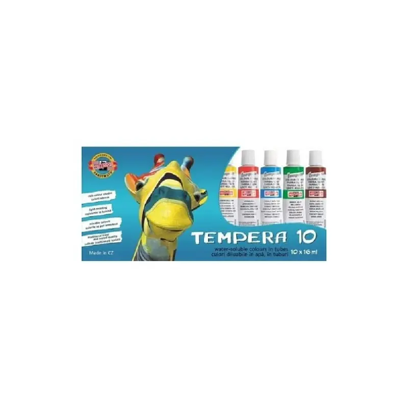 Tempera 16 ml set 10 culori