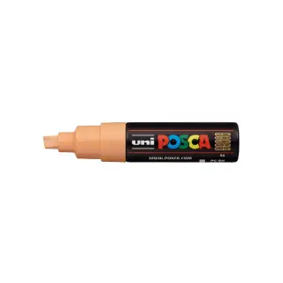 Marker UNI PC-8K Posca, 8.0 mm, varf tesit, Portocaliu deschis