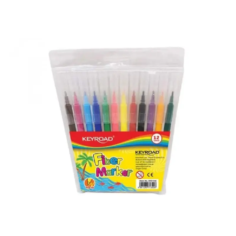 Carioca 12 culori Keyroad Washable pe blister