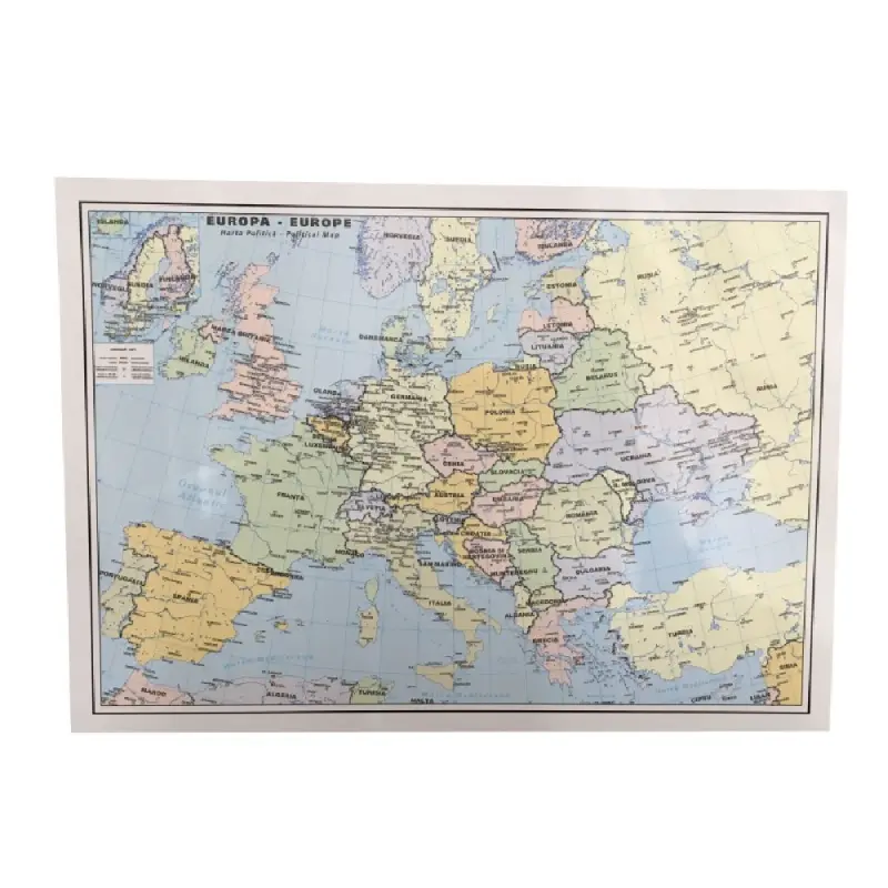 Plansa A4 EUROPA fizica/politica