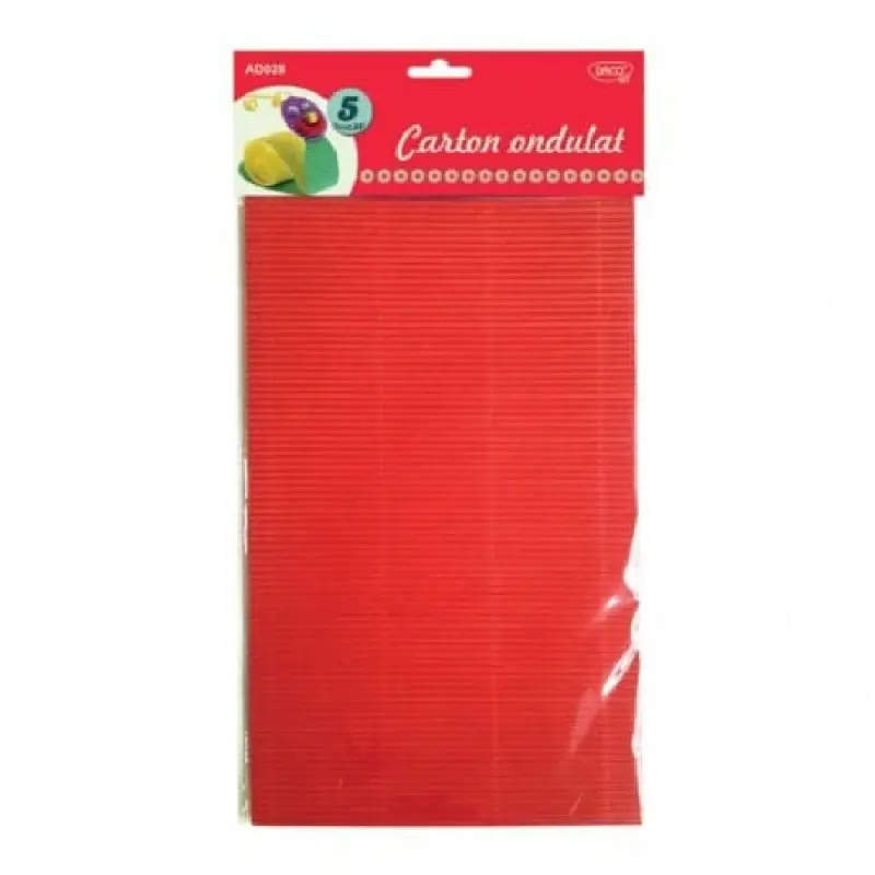 Carton Ondulat A4, 5 coli, 5 culori (AD028)