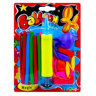 Baloane cu pompa, 20 buc/blister