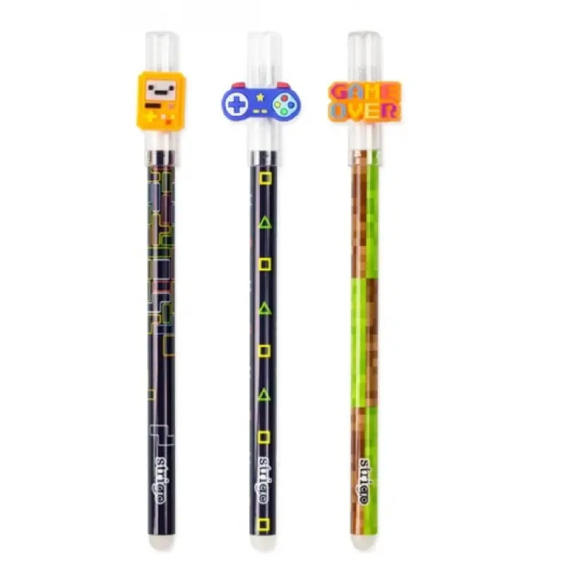Blister Strigo 3 pixuri cerneala cu stergere GAMES