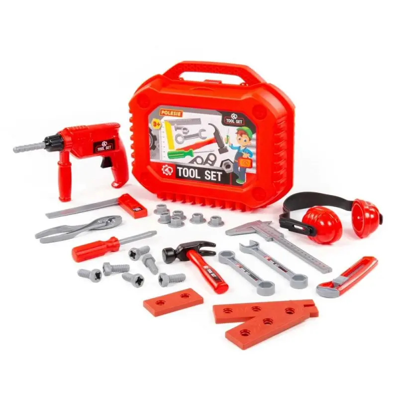 Unelte in Gentuta, 27 Piese/set, 32x19,5x26 cm - Polesie