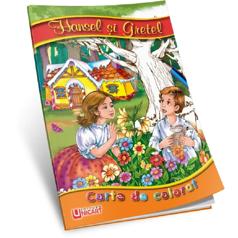 Carte de colorat - Hansel si Gretel