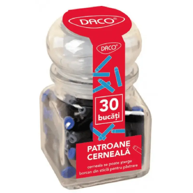 Patron scurt albastru, Ambalaj sticla, 30rezerve/set
