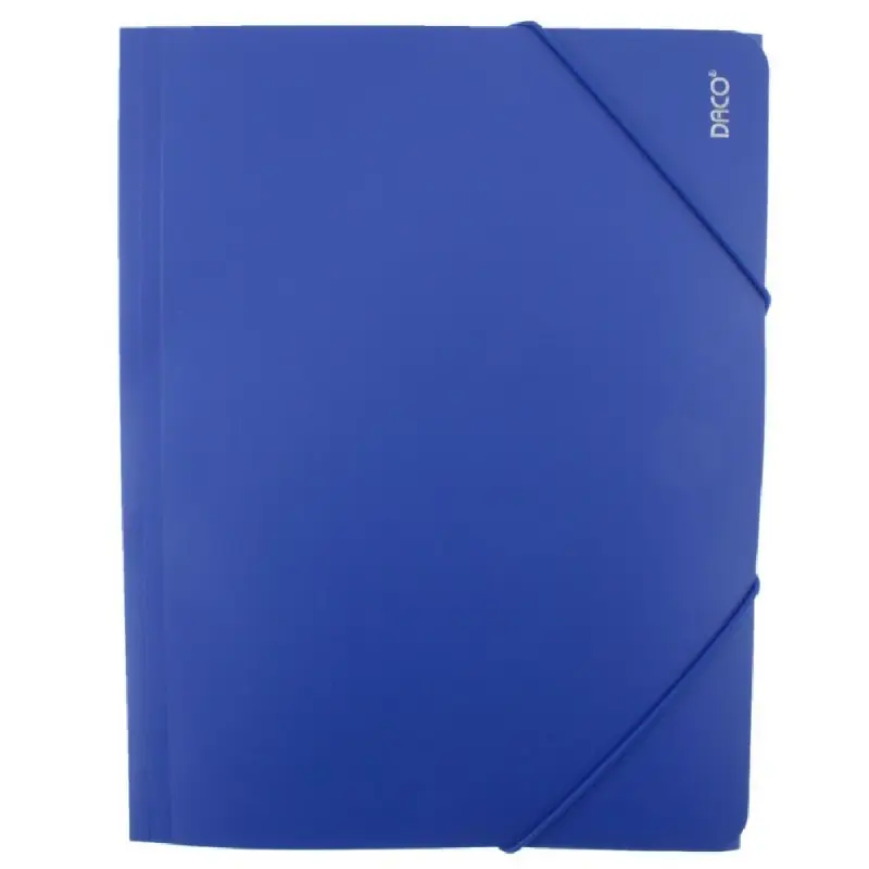 Mapa plastic cu elastic A4 Albastru DACO