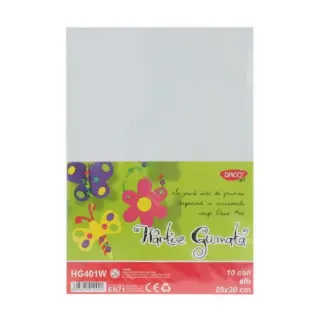 Hartie Gumata 10 coli, Daco Alb (HG401W)