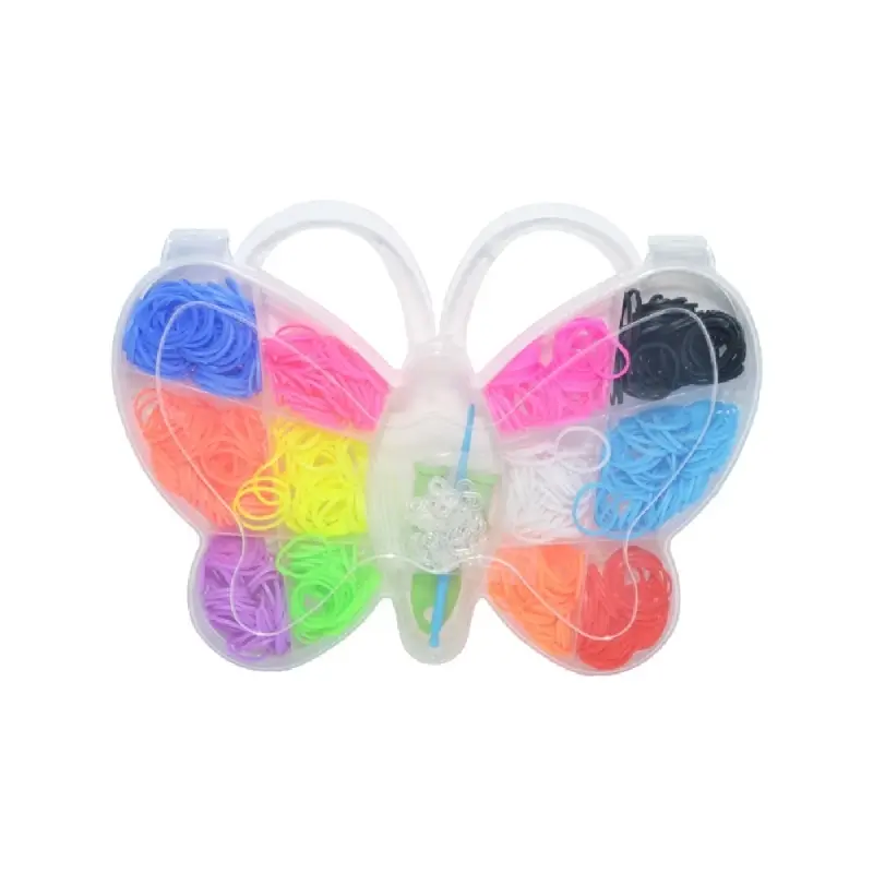 Set creativ elastice, 360 piese, Fluturas