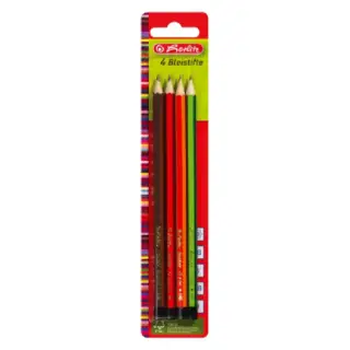Creion Grafit Herlitz - MINA H, HB, B, 2B, SET 4