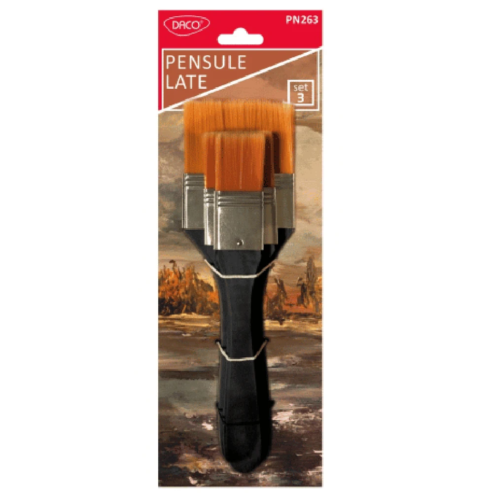 Pensule set 3 par sintetic late