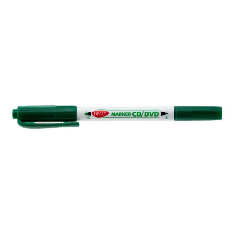 Marker CD/DVD Daco 2 Capete, Verde