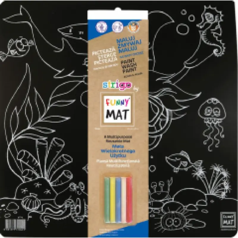 Plansa Funny Mat Neagra reutilizabila - Ocean