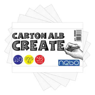 Carton alb A4, 140g, 25 coli/set - NEBO