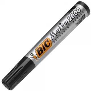 Marker permanent Bic Marking 2000, varf rotund, 1.7mm Negru