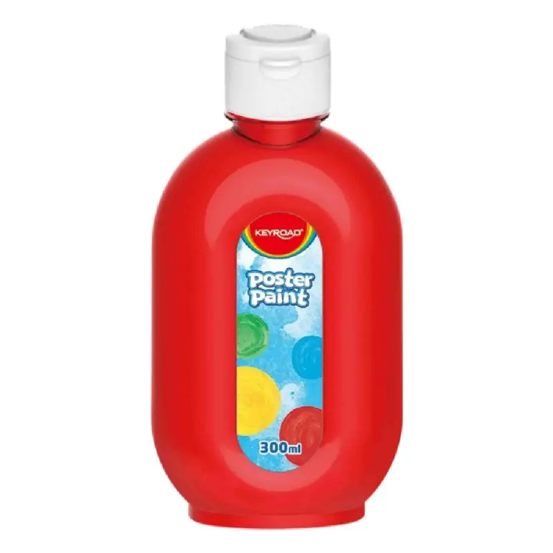 Culori tempera Keyroad, 300ml, ROSU
