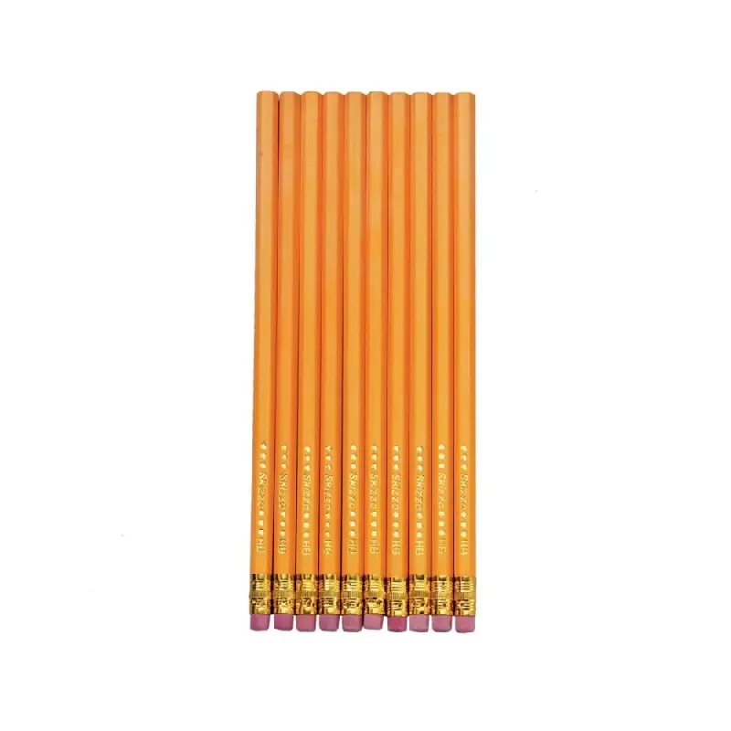 Creion Grafic cu radiera HB set 10 bucati Herlitz