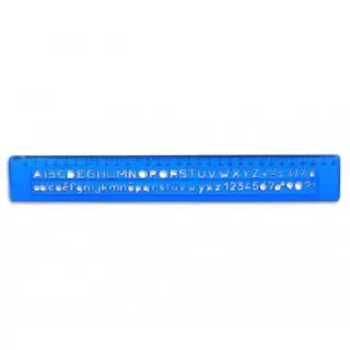 Sablon Rigla/Liniar litere si cifre drepte 30cm RIO 805