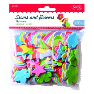 Accesorii craft - AD093 Floricele din spuma autoadeziva