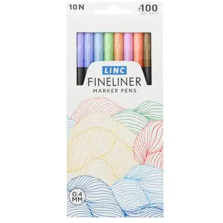 Finelinere 10 buc/set - LINC