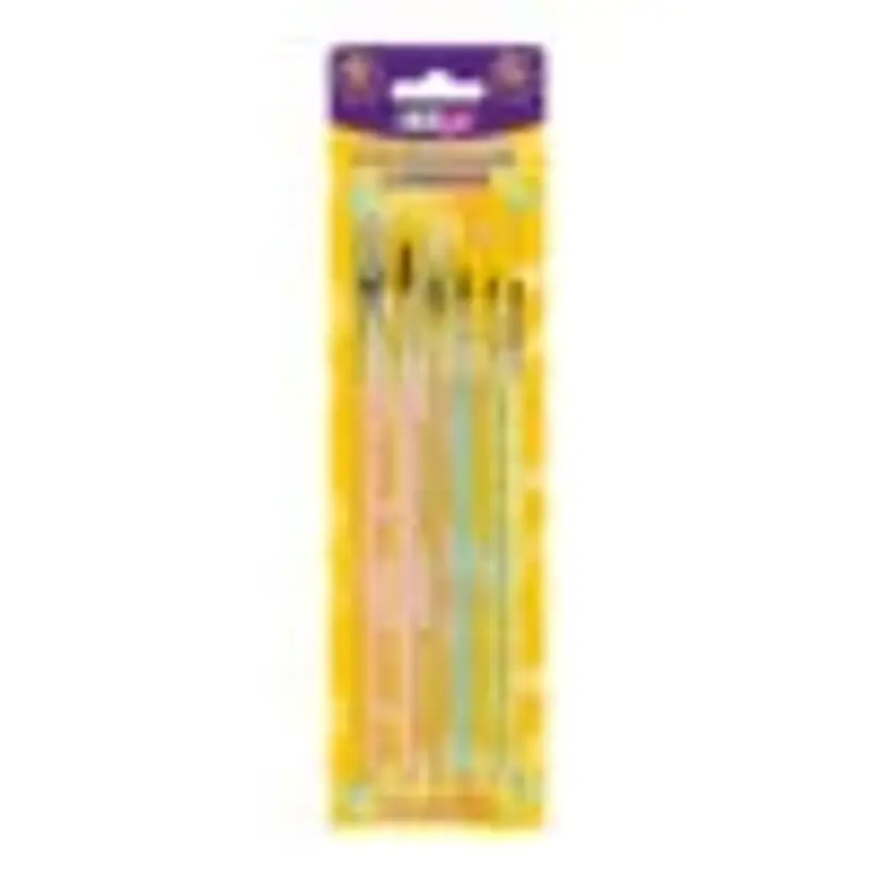 Pensule Strigo din lemn, Pastel, 6 bucati/set