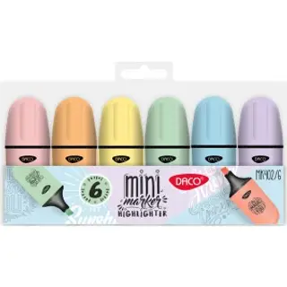 Marker Evidentiator Mini Pastel Set6 Daco Mk402/6