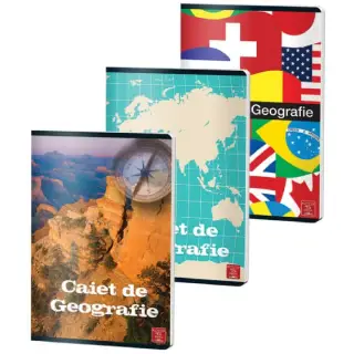 Caiet Geografie A4 24 file Coperta Policromie