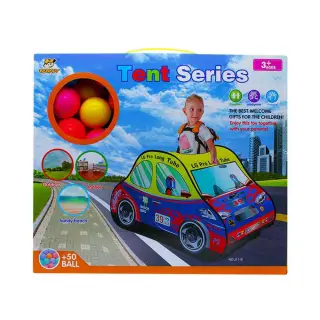 Cort De Joaca Masina De Pompieri cu 50 Mingi Plastic