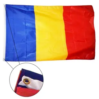 Steag Panza, Romania, 150x90 Cm cu sistem capse