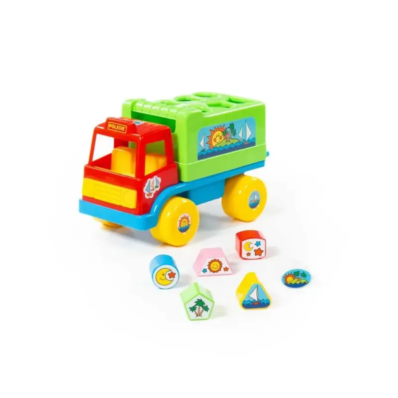 Camion educativ cu forme, 26x16x17 cm