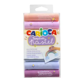 Culori Tempera Solida 8 culori pastel CARIOCA 