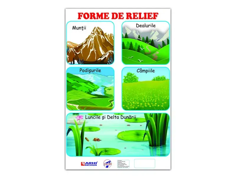 Plansa Forme de Relief A4