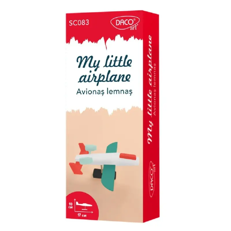 Set creativ - SC083 Avionaș lemnaș