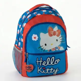 Ghiozdan Cerda Hello Kitty, 31cm, 3 compartimente, 31x40x14cm