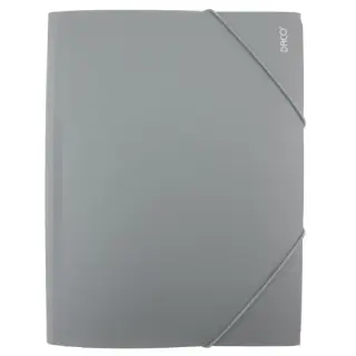Mapa plastic cu elastic A4 Gri DACO