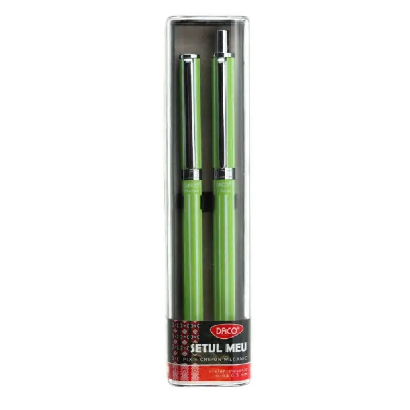 Set pix si creion mecanic Daco SE404V, Verde