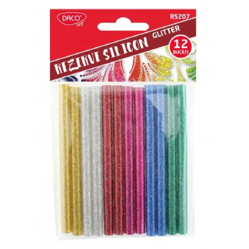 Rezerva silicon 7mm set12 glitter DACO