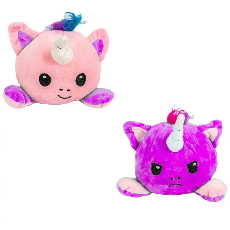 Jucarie reversibila din plus Unicorn 20 cm