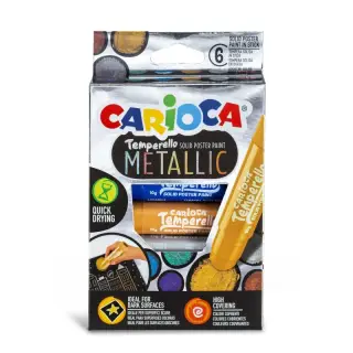 CULORI TEMPERA SOLIDA 6C METALLIC CARIOCA