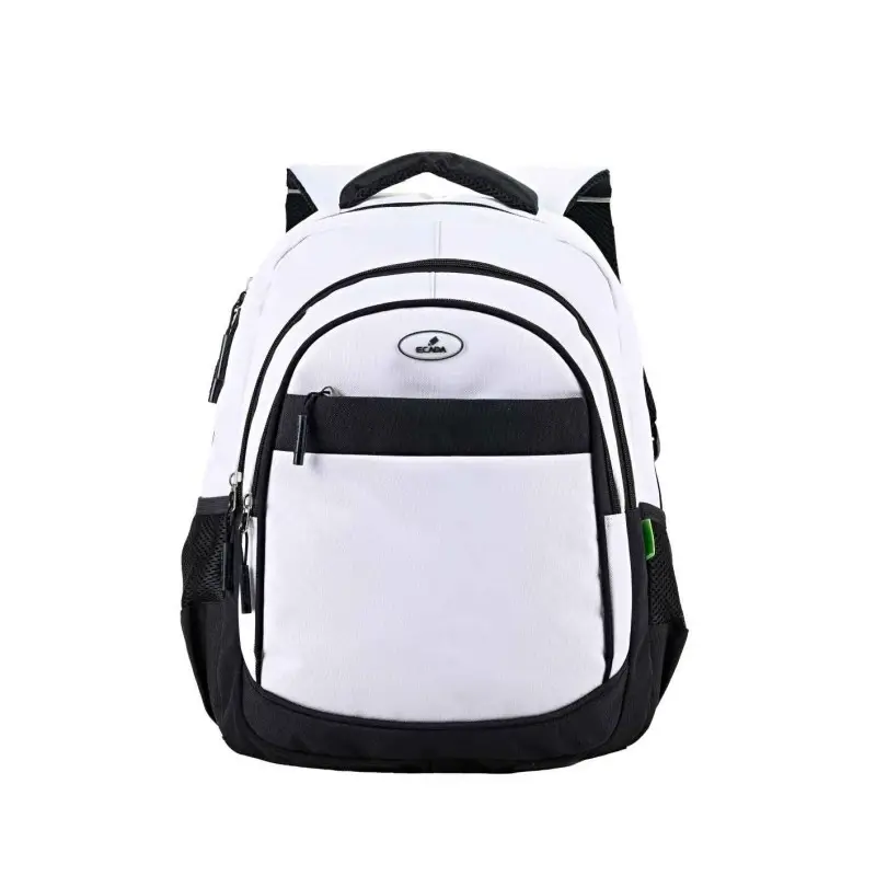 Ghiozdan ECADA 46cm Alb/Negru