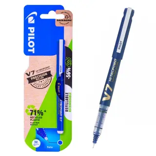 Roller V7 Hi-Tecpoint, 0,7mm, albastru