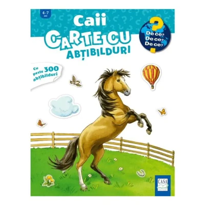 Caii – carte cu abțibilduri (4-7 ani)