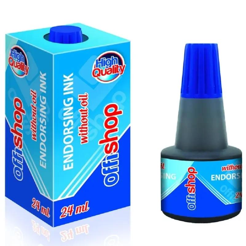 Tus stampila albastru , 24 ml - OFFISHOP