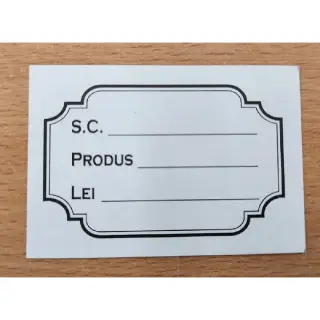 Etichete pret - carton duplex, set/100
