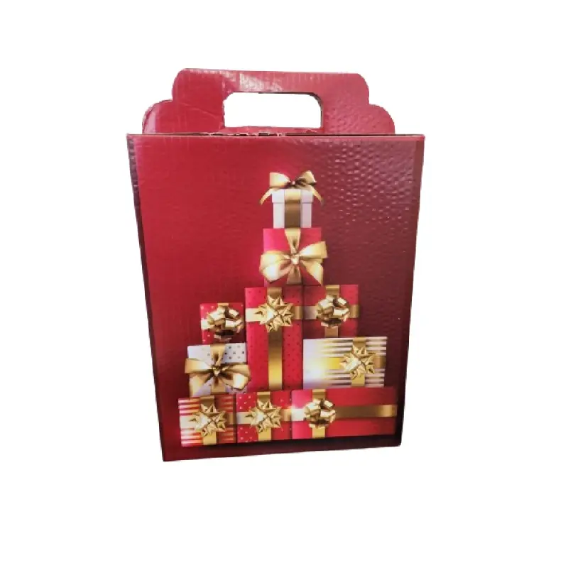 Cutie Carton Cadou Roșie Iarnă 260x135x325 mm