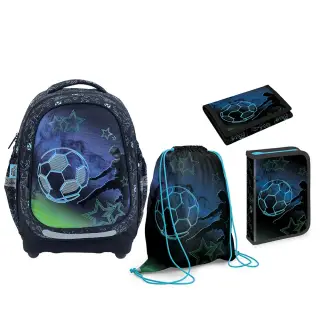 Set micul scolar: Ghiozdan, Penar echipat, Sac sport, Portofel, FOOTBALL - S-COOL
